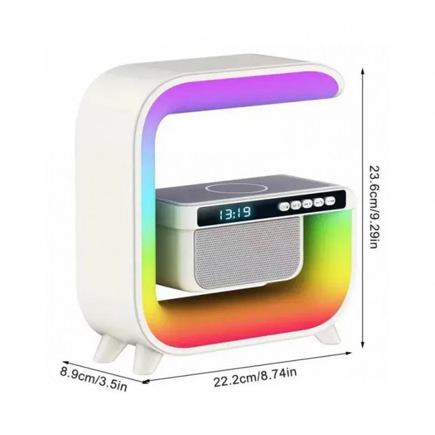 Нічник акумуляторний з бездротовою зарядкою 15W і Bluetooth колонкою Львов - изображение 2