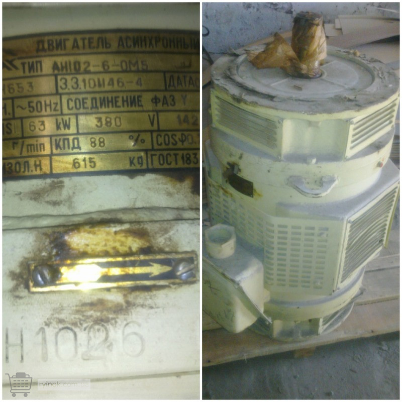 Двигатель асинхронный АН102-6-ОМ5 Суми - зображення 1