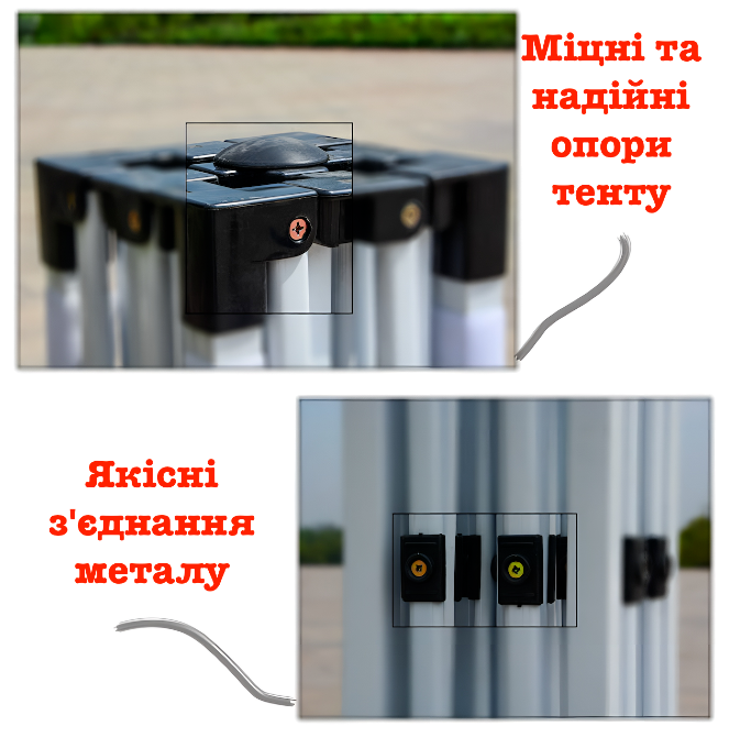 Намети садові торгові для вуличних заходів 3х6м Pro /33х33мм/1мм/42кг Запоріжжя - зображення 5