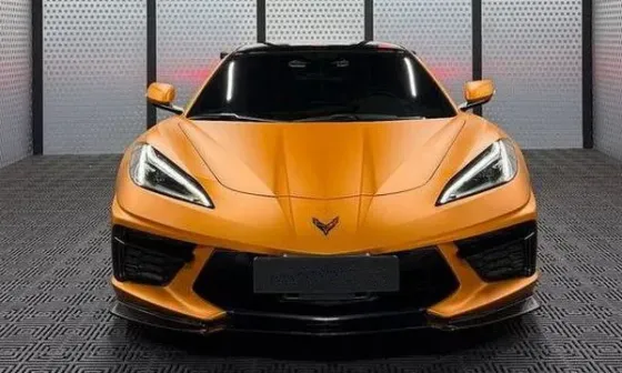 125 Спорткар на фотосессию Chevrolet Corvette Chevrolet C8 оранжевый а Київ