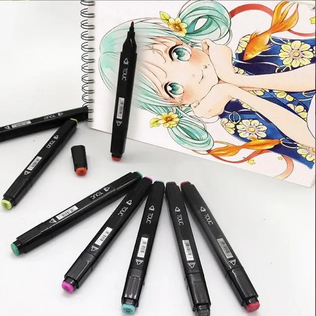 Маркеры TOUCH Sketch Marker Black 80 шт разноцветные + сумка Львов - изображение 5