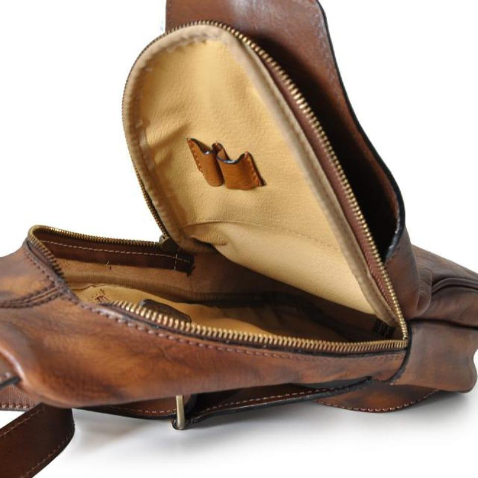 Мужской кожаный рюкзак Италия бренда Pratesi Київ - зображення 2