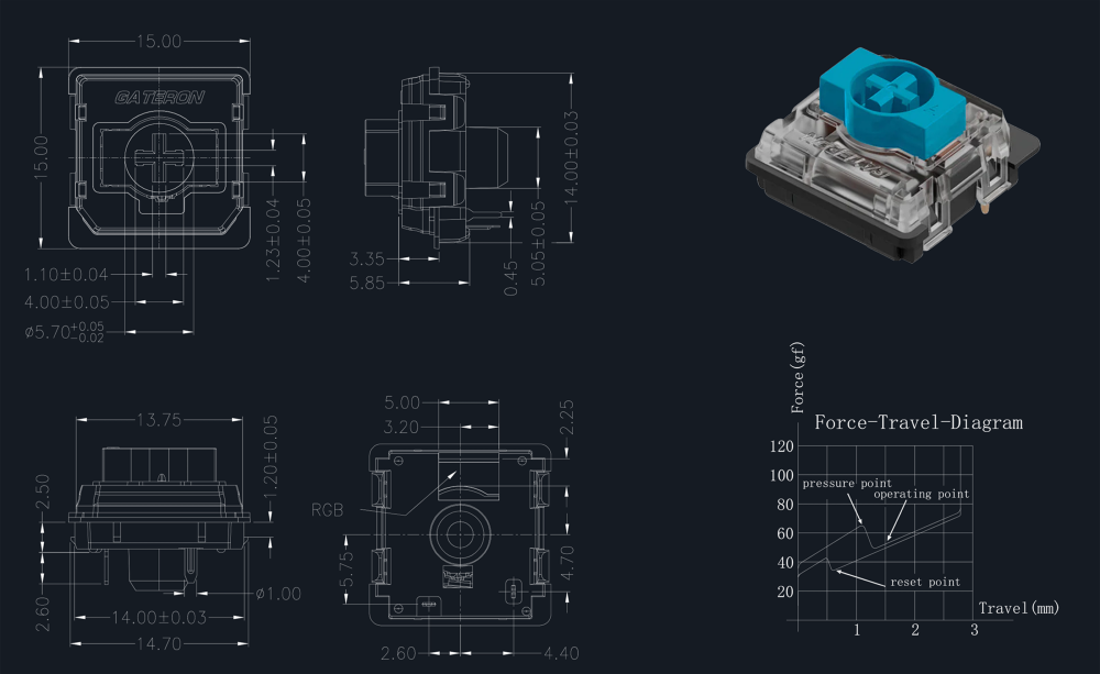 Низькопрофільні свічі Gateron KS-27 для механічних клавіатур Івано-Франківськ - зображення 3