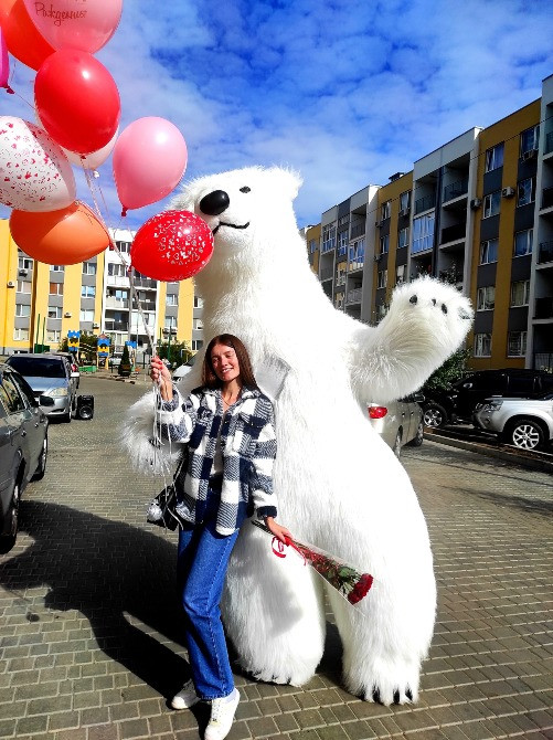 Белый медведь аниматор Кропивницкий, Александрия, Знаменка, Новомиргород Кропивницкий - изображение 7