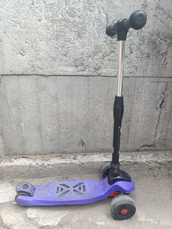 Scooter детский трехколесный самокат с ручным тормозом и светящимися к Житомир - зображення 5