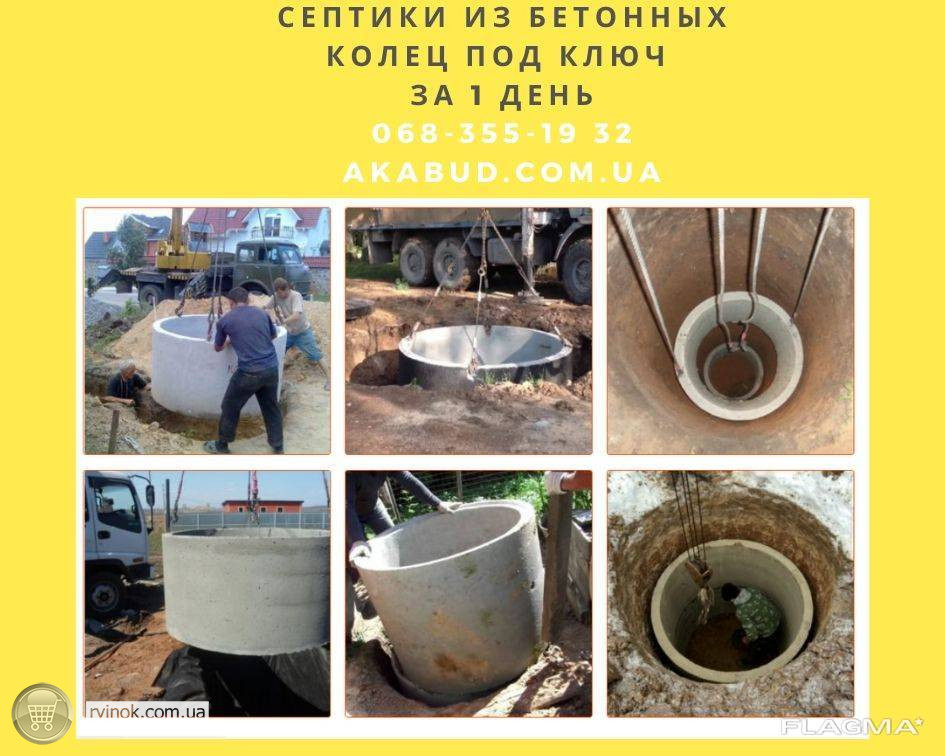Канализационная яма, сливная яма. Септик под ключ Кривий Ріг - зображення 1