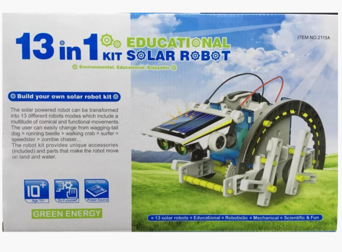 Конструктор робот на солнечных батареях Solar Robot 13 в 1 детский 2115 Львів - зображення 4