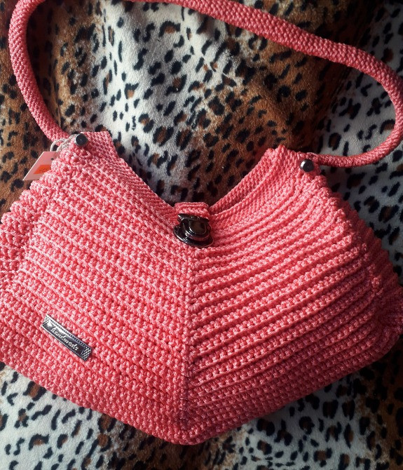 Сумка коралова в'язана Харків - зображення 5