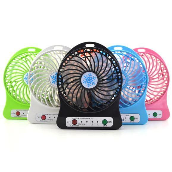 Портативный USB мини-вентилятор с аккумулятором Portable Mini Fan (настольный) Львів - зображення 3