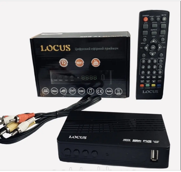 Приставка — Ресивер цифровий ефірний Dvb-T2 тюнер — Locus 08 (Dvb-C/T2 Кропивницький - зображення 1