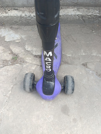 Scooter детский трехколесный самокат с ручным тормозом и светящимися к Житомир - зображення 1