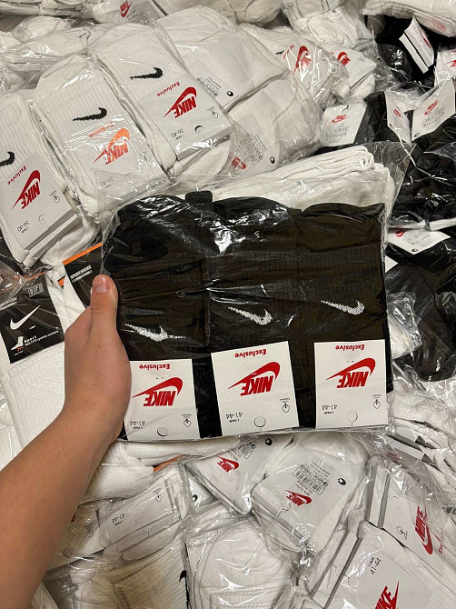 Носки Nike чорні та білі Івано-Франківськ - зображення 1