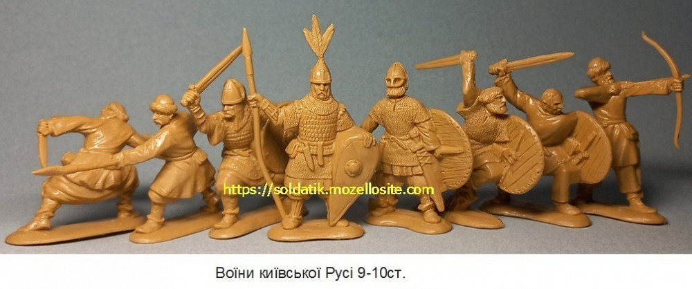 Солдатики игровой набор 8шт. 4 вида, игрушки, фигурки, казаки, воины Киев - изображение 2