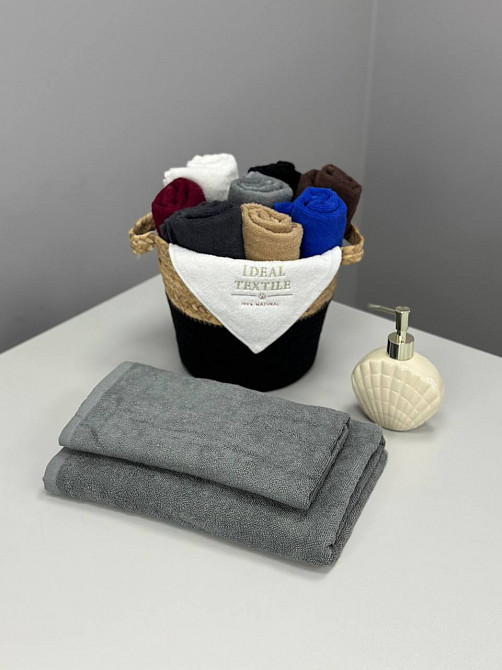 Рушник махровий 100% бавовна, розмір 50х90 см, однотонний, 400 г/м2, Черновцы - изображение 1