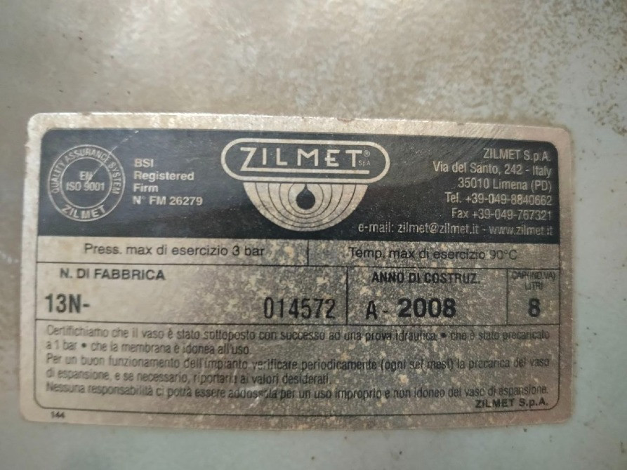 Бак від котла Ferroli New Elite 60 C 24 Б/У Чортков - изображение 1