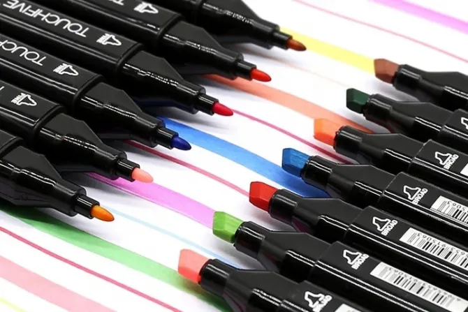 Маркеры TOUCH Sketch Marker Black 80 шт разноцветные + сумка Львов - изображение 4
