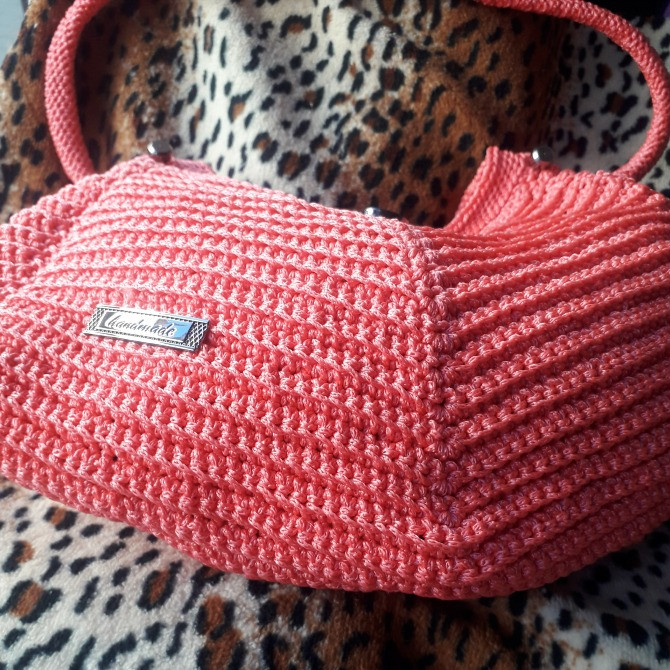 Сумка коралова в'язана Харків - зображення 4
