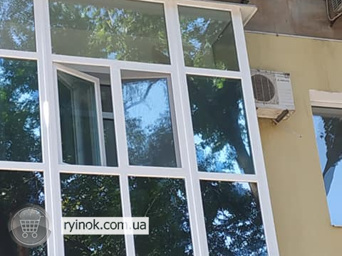 Монтаж бронирующих (ударопрочных) пленок на стекла зданий - бронирование стеклопакетов Дніпро - зображення 3