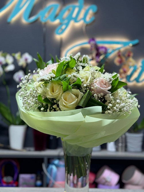 Квіти, Оболонь, доставка, флорист, купити, замовити букет Magic Trio Київ - зображення 1