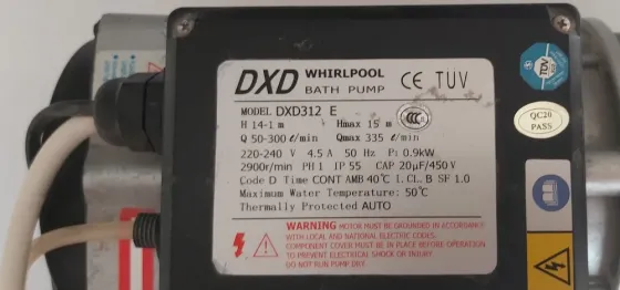 Водяний насос Dxd WHIrlpool pool bath pump dxd312e Киев