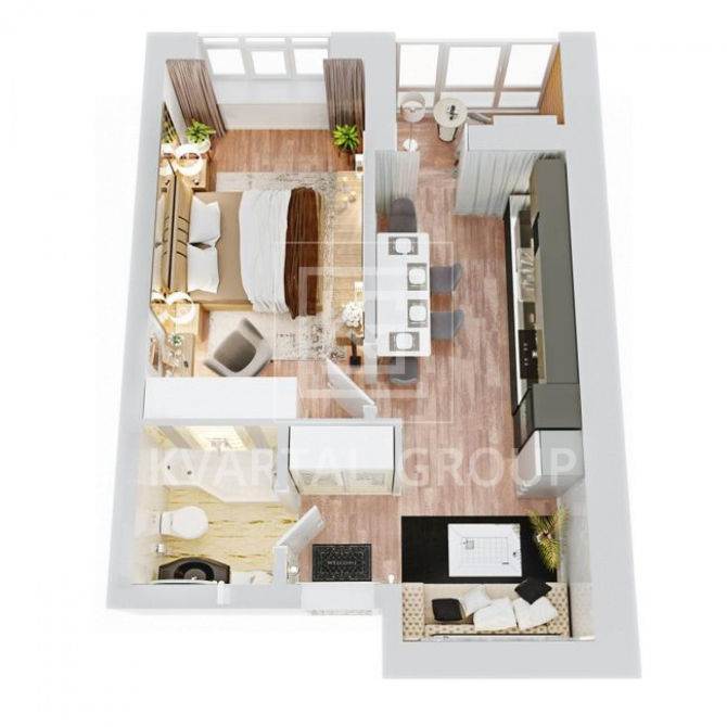 квартира 1К без ремонту 891 $м2 за 7 хв до Академ містечка, швидкий Ірпінь - зображення 9