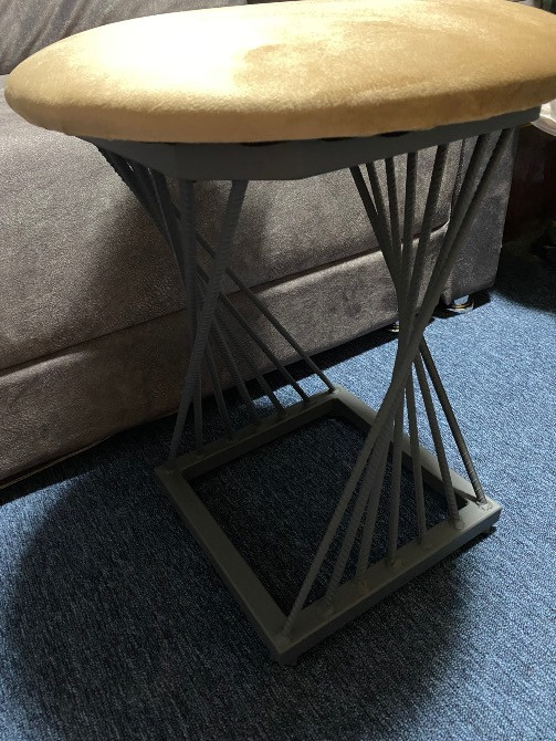 Дизайнерський табурет "Twist Steel" — стиль & надійність Кременчук - зображення 1