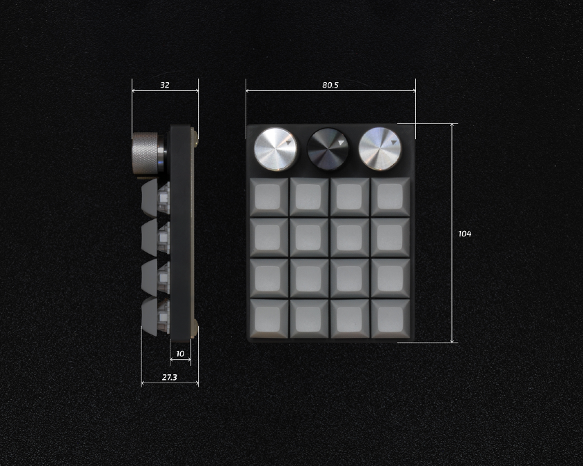 Макропад M-One з механічними свічами, Rgb підсвіткою і крутилками Івано-Франківськ - зображення 7