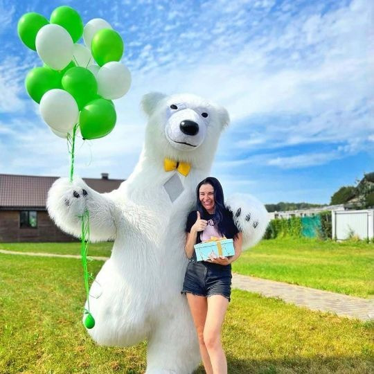 Белый мишка Черновцы медведь аниматор заказ на праздник Черновцы - изображение 4