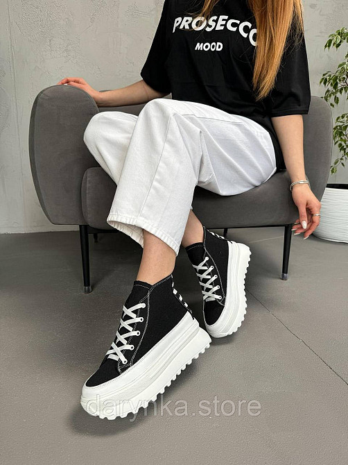 Чорні високі кеди Одеса - зображення 1