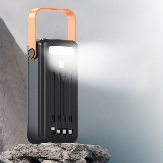 Портативний повербанк Power Bank 100000 mAh із сонячною панеллю та ліх Одеса - зображення 3