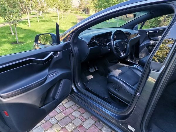 075 Tesla Model X серая электрический внедорожник арендовать на свадьб Київ - зображення 8