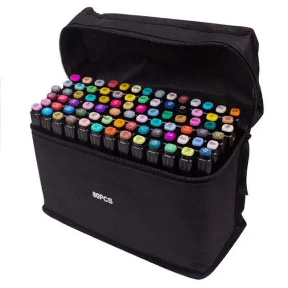 Маркеры TOUCH Sketch Marker Black 80 шт разноцветные + сумка Львов