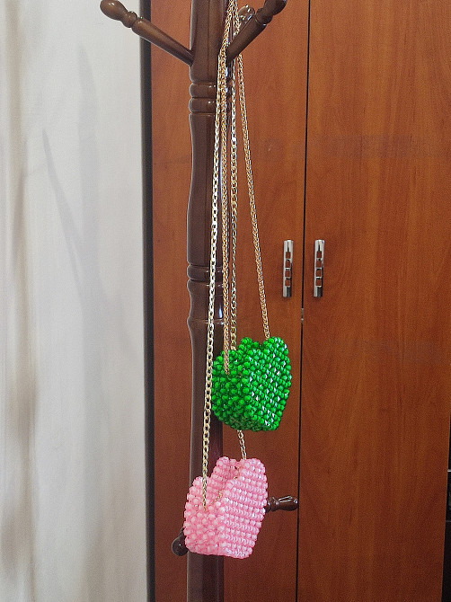 Сумка з бусін у формі серця під замовлення Звенигородка - изображение 7