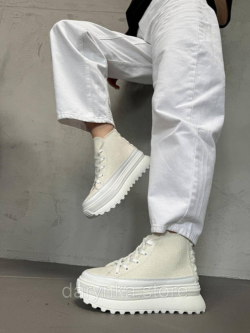 Білі високі кеди Одеса - зображення 1