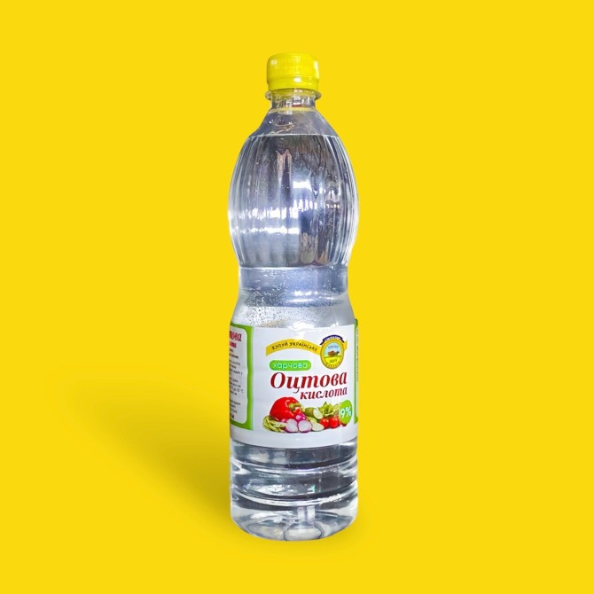 Оцтова кислота 9% 1л Земельні дари. Уксус оптом Киев - изображение 1