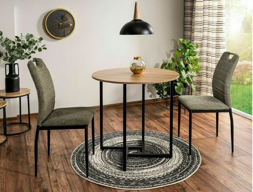 Стіл круглий Альто (d:80) метал+дсп Київ - зображення 1