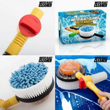 Вращающаяся щетка насадка для шланга Water Blast Cleaner Roto Brush Львів - зображення 2