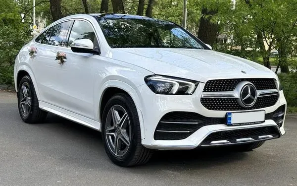 244 Внедорожник на свадьбу Mercedes Benz Gle Amg Coupe белый джип Київ - зображення 1