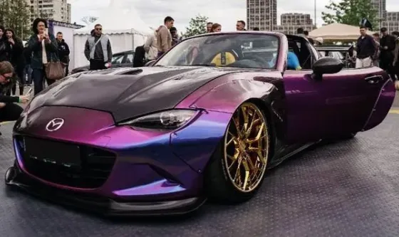 219 Mazda Miata ND кабриолет с водителем на съемки фотосессии Київ