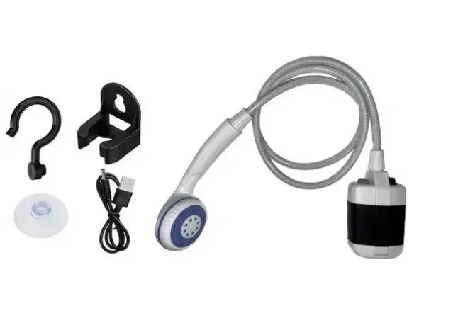 Душ портативный, кемпинговый с помпой на аккумуляторе USB Travel shower  2200 мАг Львів - зображення 2