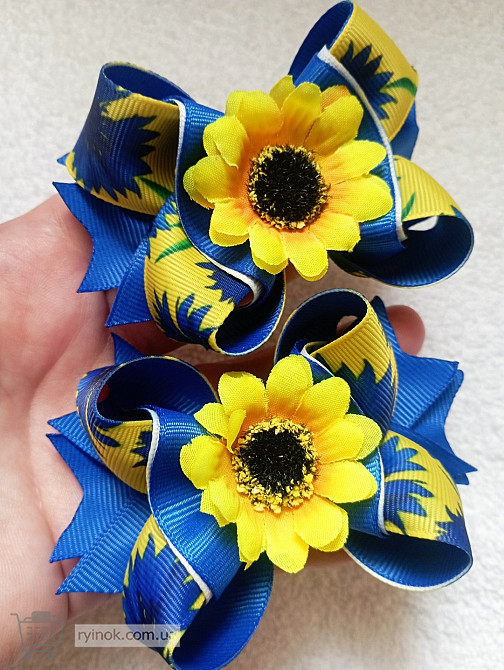 Патриотические украинские бантики на резиночках и заколочках Белая Церковь - изображение 6