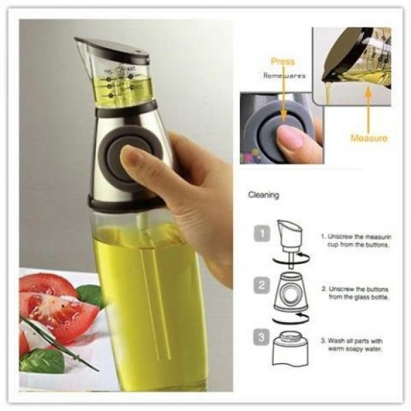 Бутылка Дозатор VBV Press and Measure Oil Dispenser с дозатором для масла Львів - зображення 7