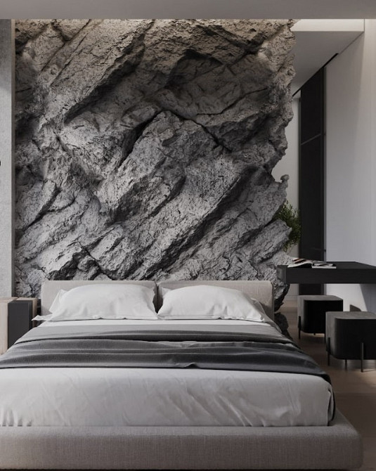 Імітація скелі в інтер'єрі, з арт бетону.  Київ - зображення 1