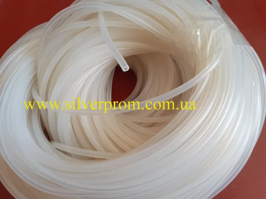 Купити силіконова трубка 2х1, 5мм прозора Рівне - зображення 1
