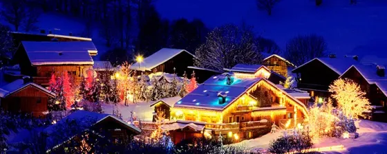 Новорічна іллюмінація гірляндами, монтаж гірлянд Буча