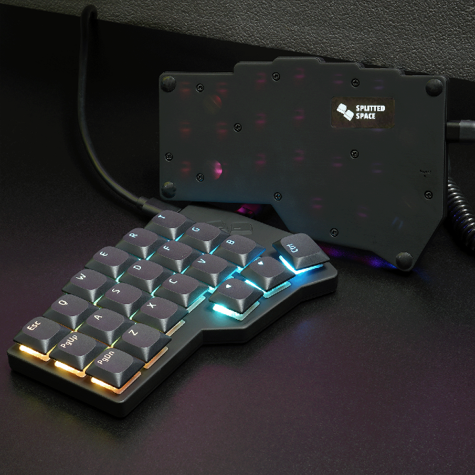 Низькопрофільна спліт клавіатура Cleo KS на механічних свічах Gateron Івано-Франківськ - зображення 3