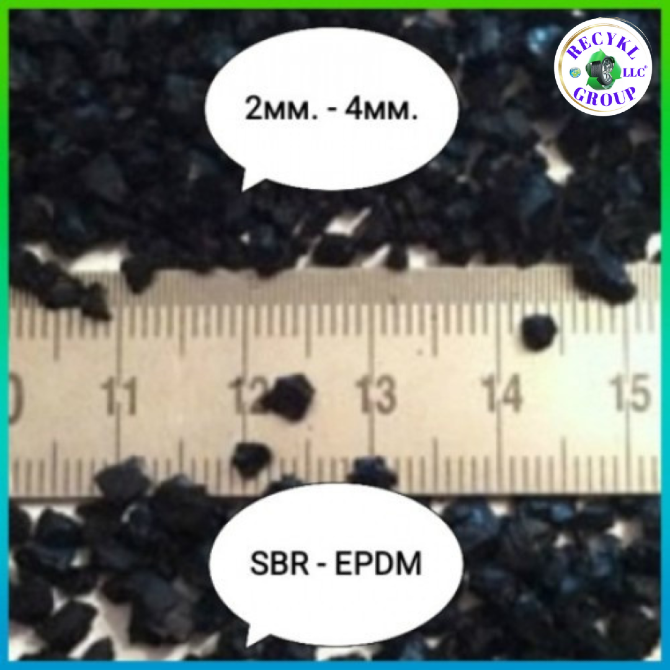 Гумова крихта Sbr Epdm гумовий гранулят rubber granules Кропивницкий - изображение 6
