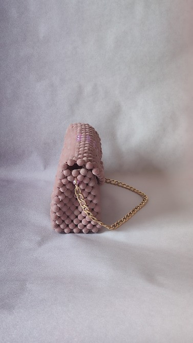 ~ Клатч бархатна персикова цукерка Звенигородка - изображение 4