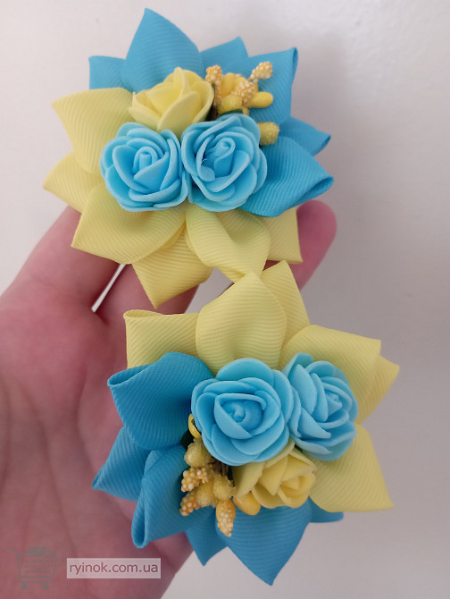 Патриотические украинские бантики на резиночках и заколочках Белая Церковь - изображение 3