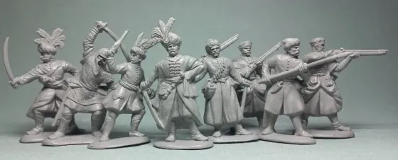Набор солдатиков Польские воины Xvii столетия 8 фигурок, 1/32м, 54 мм Київ